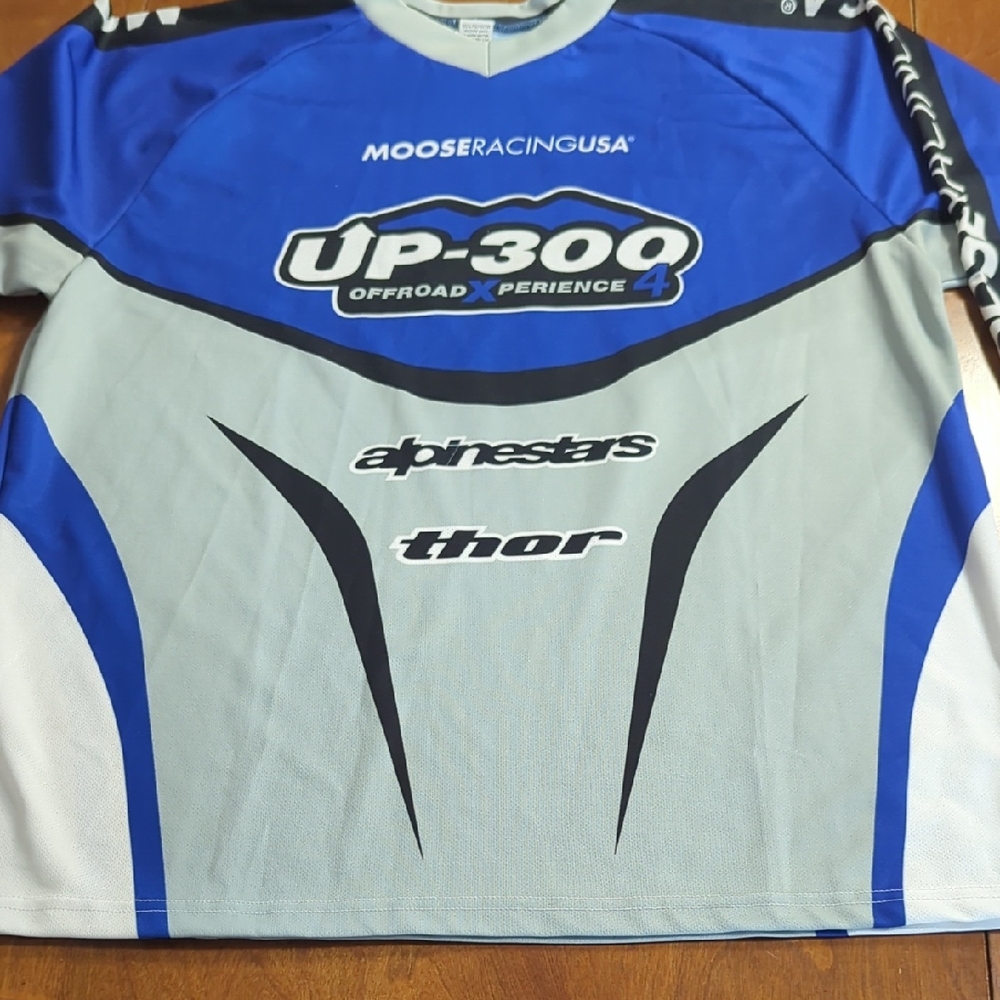 Moose Racing, Alpinestars, Thor, Blue and Gray UP-300 Offroad Jersey Men's XL - Picture 3 of 11
